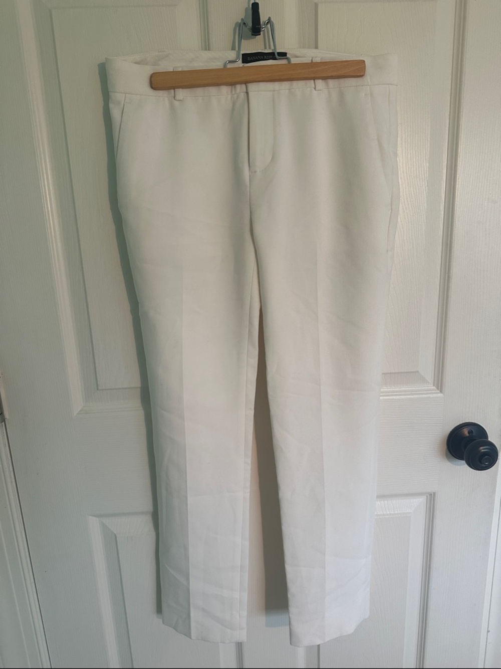 Classic White Women’s Dress Pants - Tailored Straight Leg